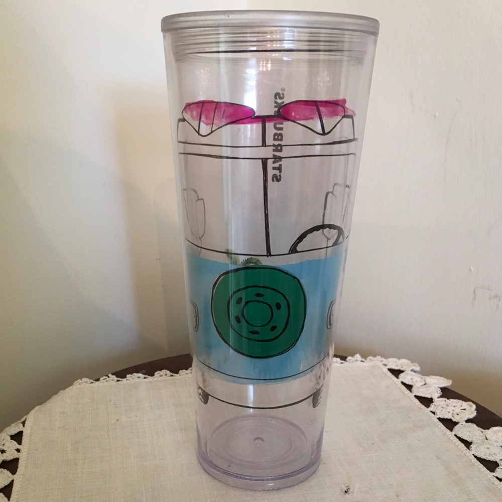 STARBUCKS Beach Van Palm Thermal Tumbler 24 oz.